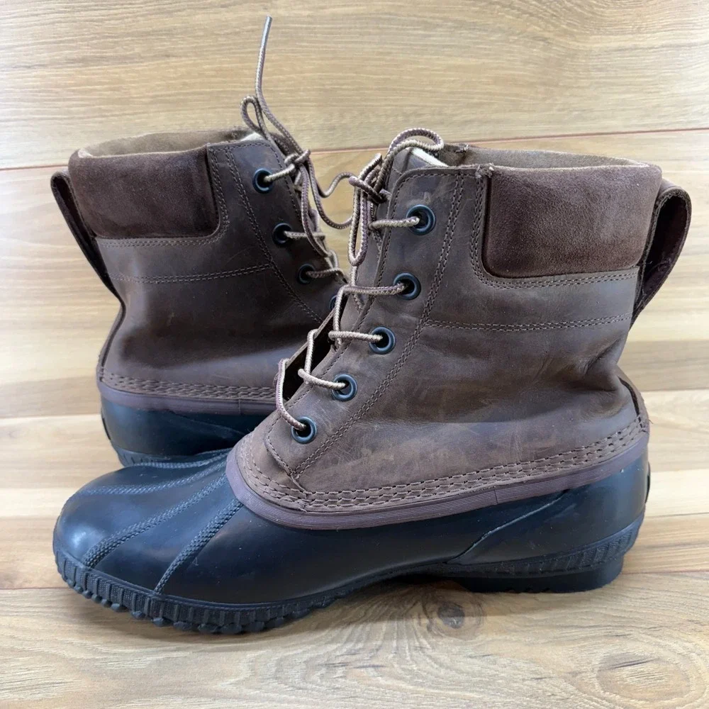 Sorel Cheyanne Waterproof Boots mens 13 Brown Nubuck Snow
